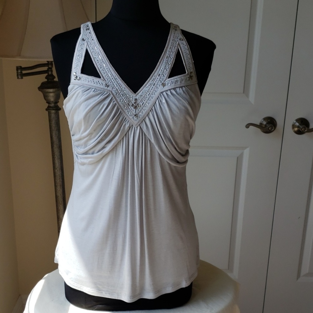 White House Black Market Embellished Tank
